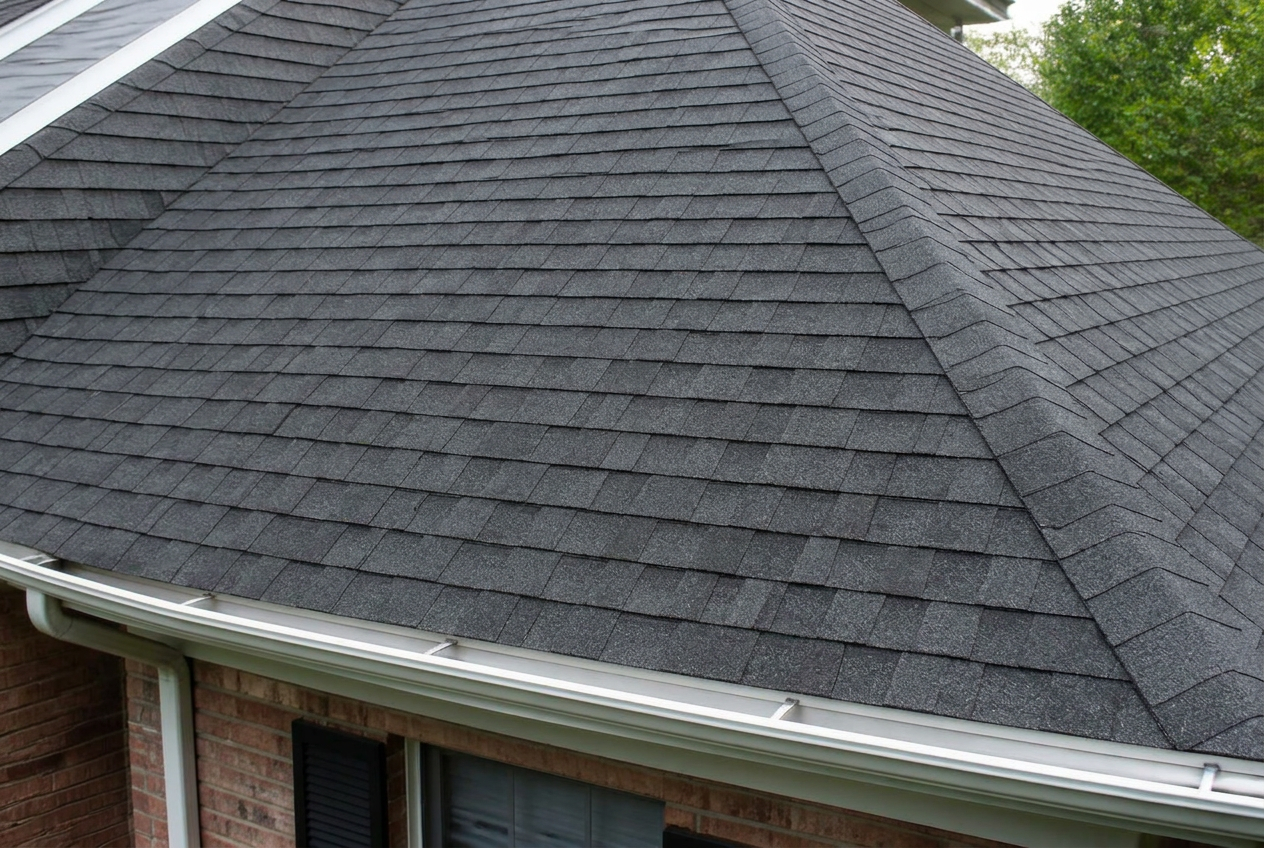 After: Roof — black algae streaks gone